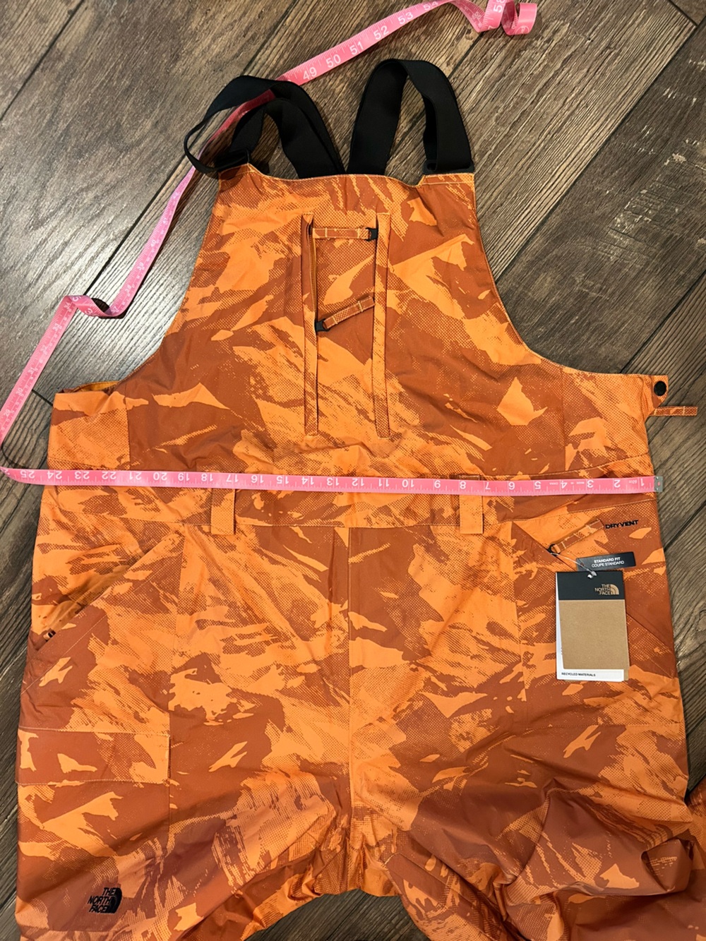 The North Face Limited Edition Freedom Insulated Ski Snow Bib Overalls - Topaz - Picture 10 of 11